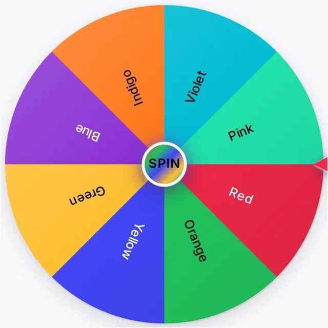 Color Wheel Spinner wheel
