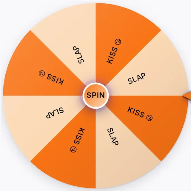 Kiss or Slap Wheel wheel