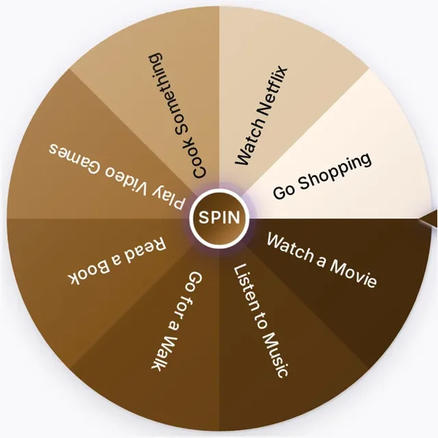 Random Activity Generator wheel
