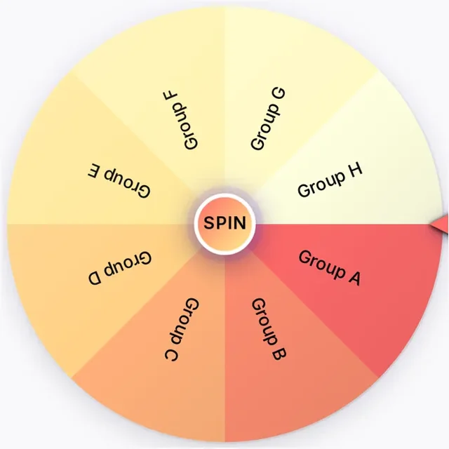 Random Group Generator wheel